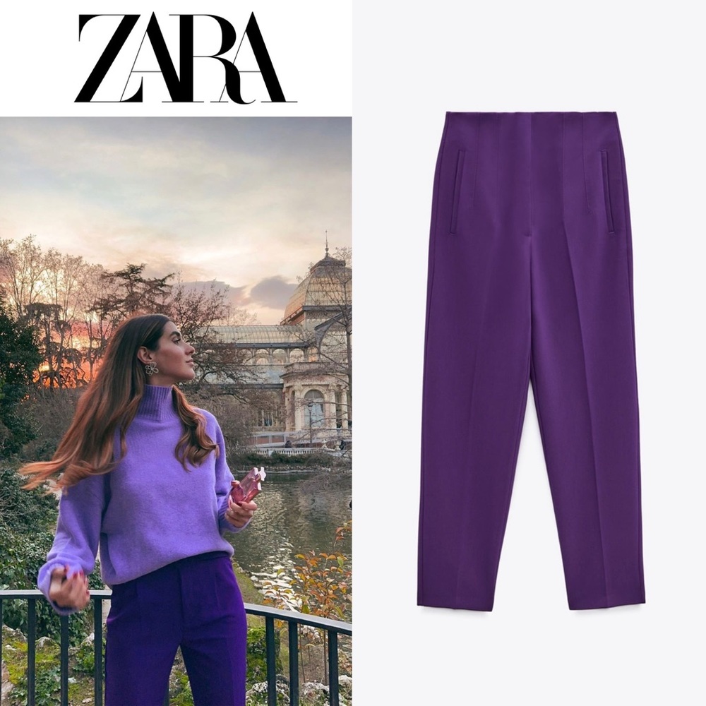 LIKE NEW zara high waisted pants.
